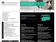 Tablet Screenshot of ciurlionis.lt